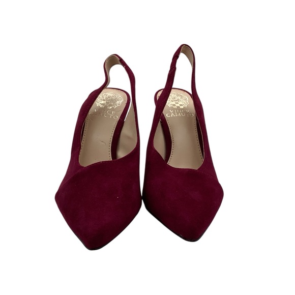 Vince Camuto‎ Deep Red Slingback Heels size 6.5 - Picture 1 of 6